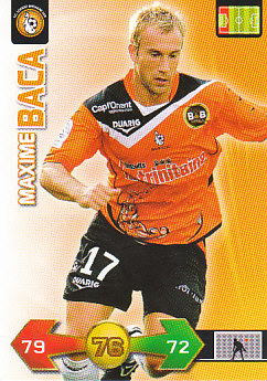 Maxime Baca Lorient 2010 Foot Adrenalyn XL #135